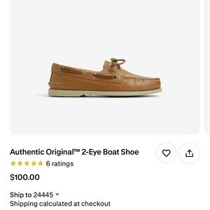 Sperry Men's Brown 2-Eye Boat Shoe